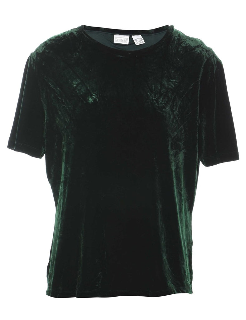 Dark Green Evening Top - XL