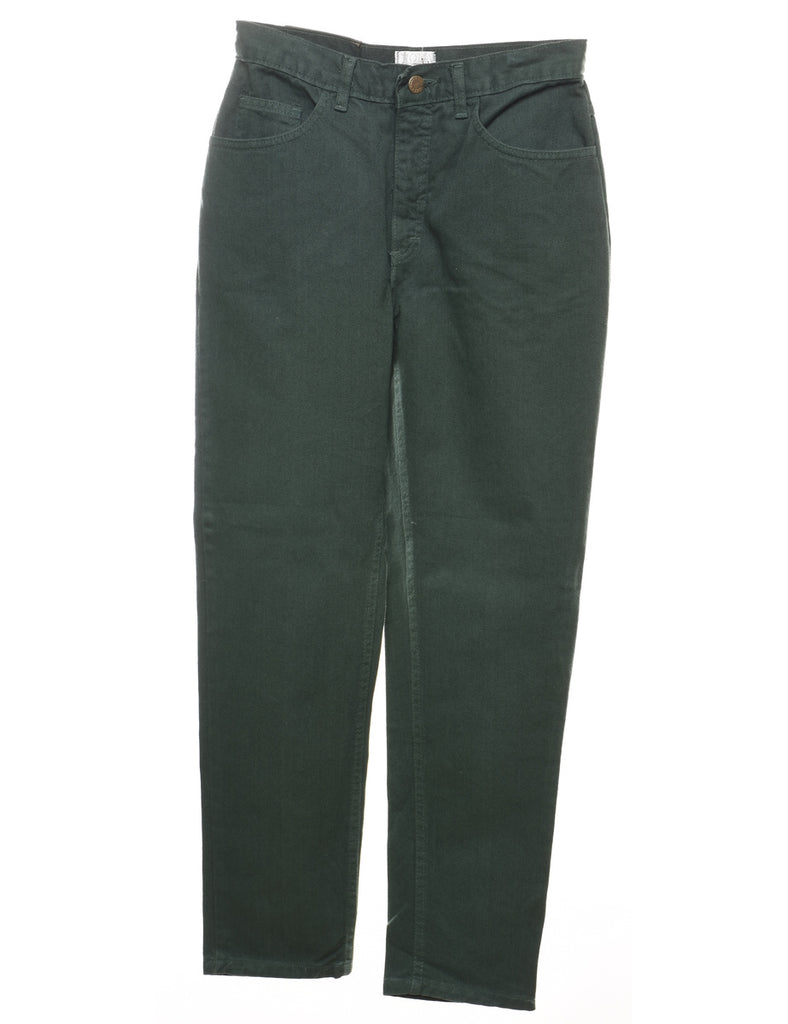 Dark Green High Waist Tapered Jeans - W26 L32