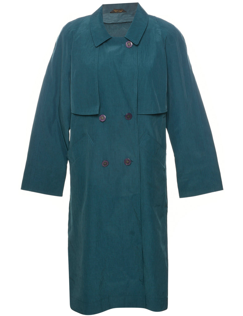 Dark Green Trench Coat - L