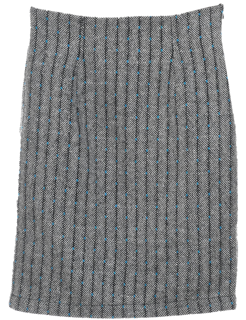 Dark Grey Classic Skirt - XS