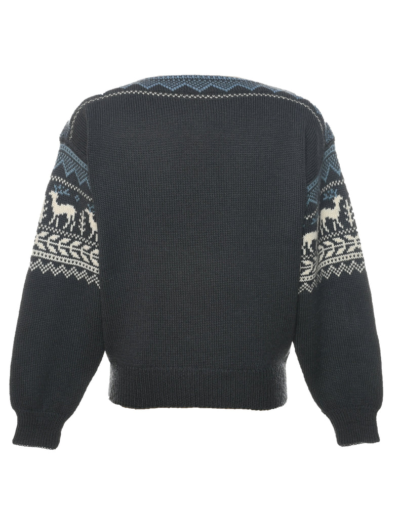 Dark Grey Jumper - L