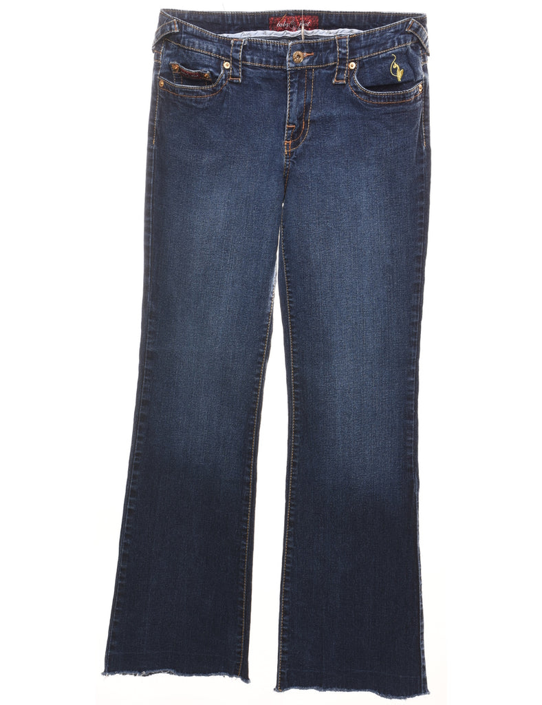 Dark Wash Bootcut Baby Phat Embellished Jeans - W30 L30