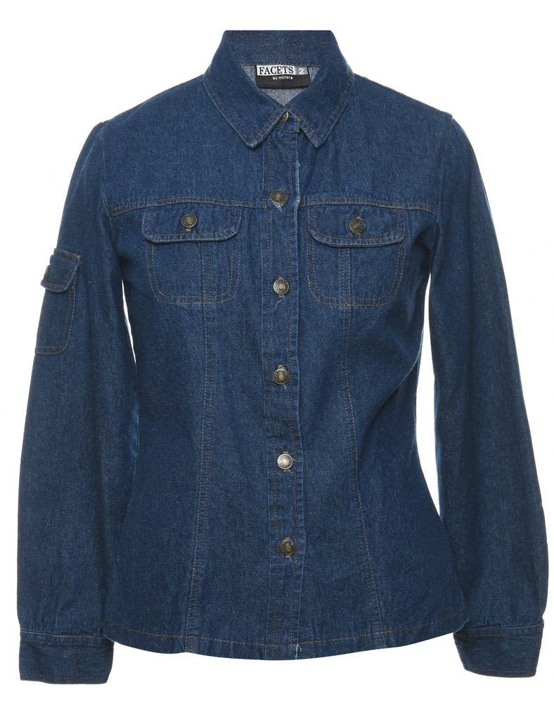 Dark Wash Classic Denim Jacket - M