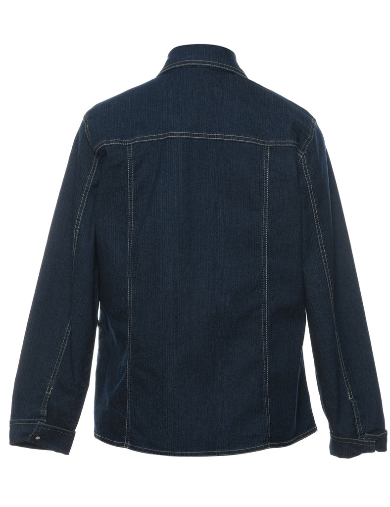 Dark Wash Denim Utility Jacket - M