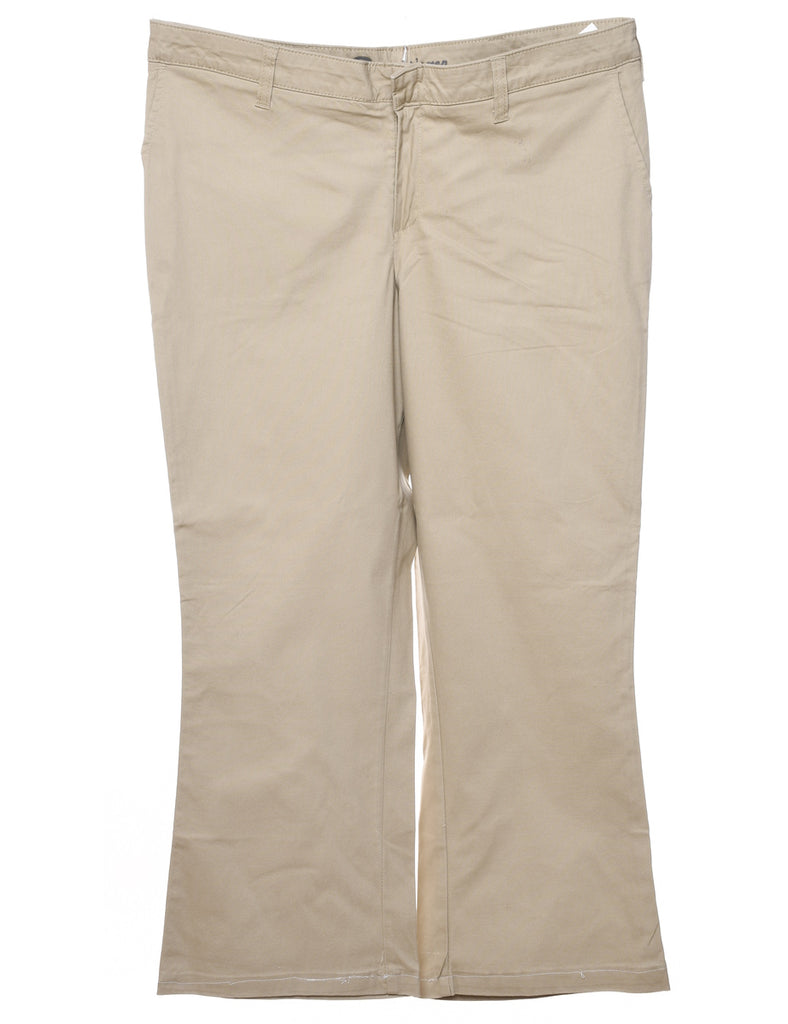 Dickies Flared Leg Beige Chinos - W36 L27