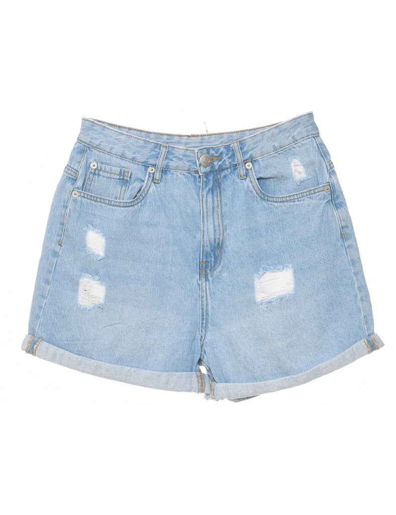 Dickies Rolled Hem Denim Shorts - W27 L4