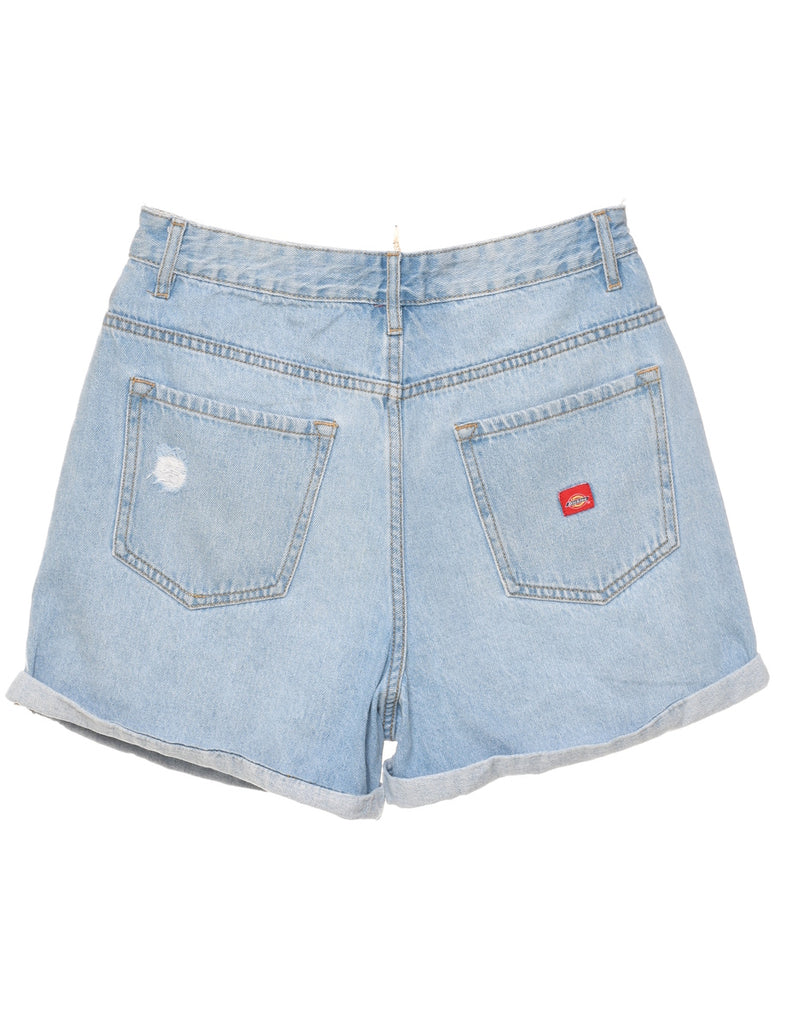 Dickies Rolled Hem Denim Shorts - W27 L4