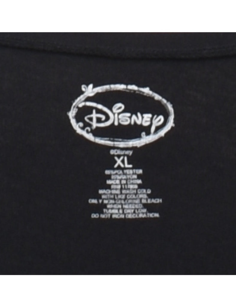 Disney Black 1990s Mickey Mouse Design Vest - M