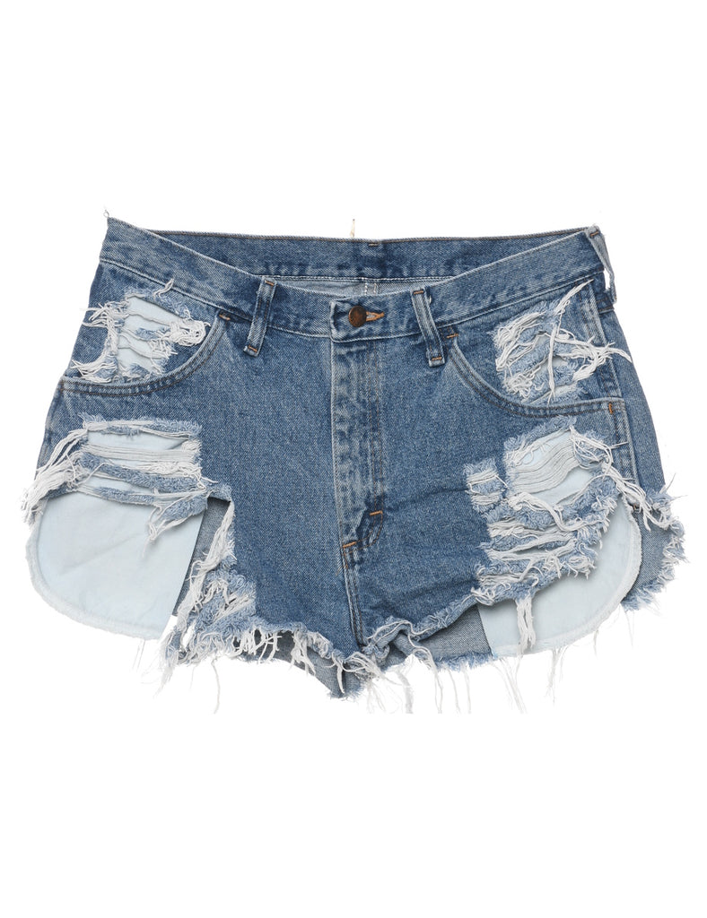 Distressed Cut-off Denim Shorts - W32 L1