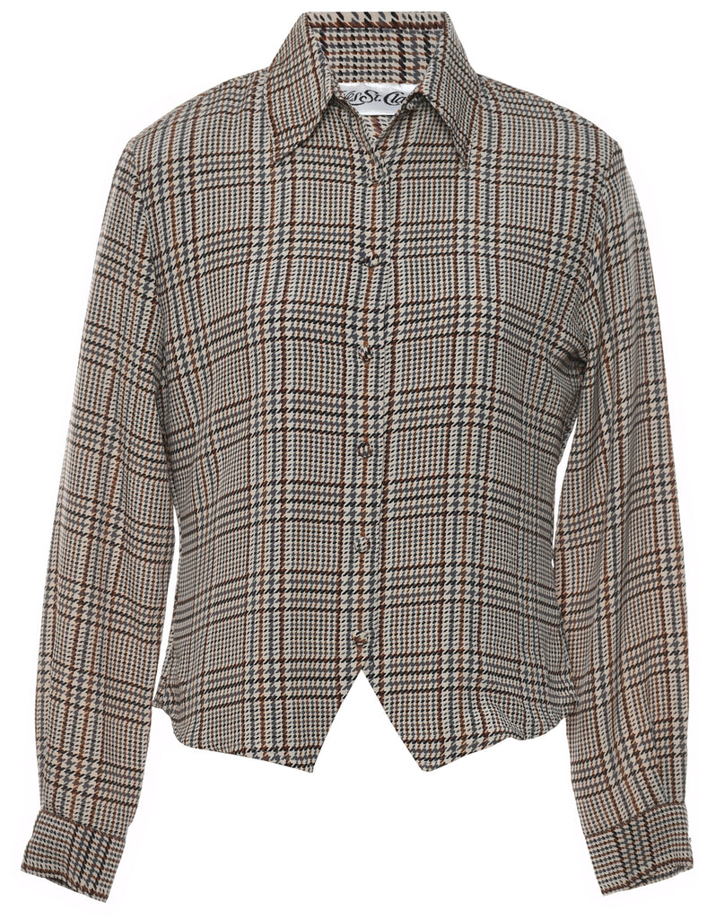 Dogtooth Checks Shirt - M