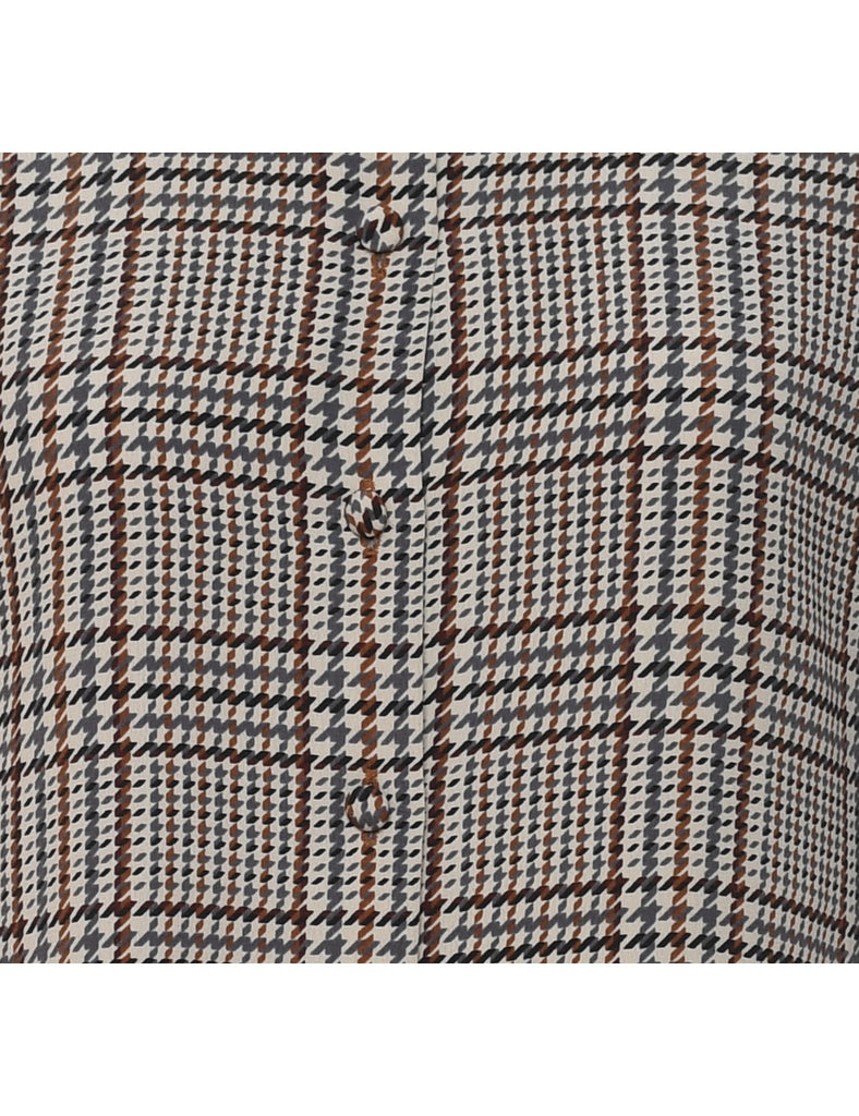 Dogtooth Checks Shirt - M