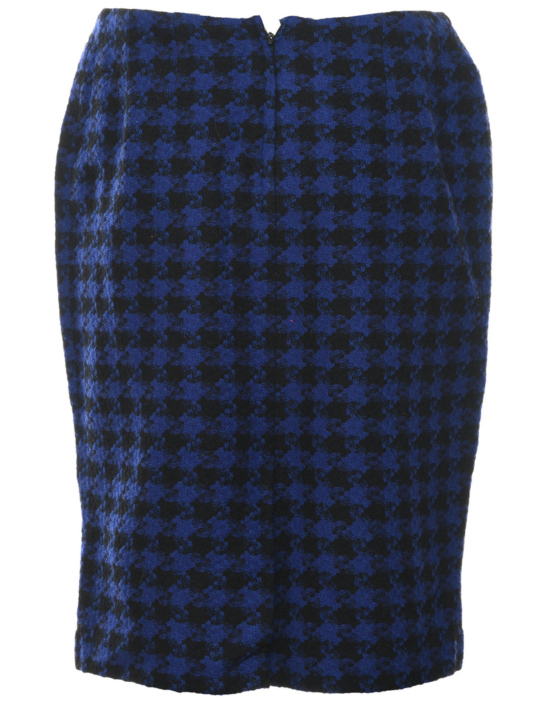 Dogtooth Pencil Skirt - M