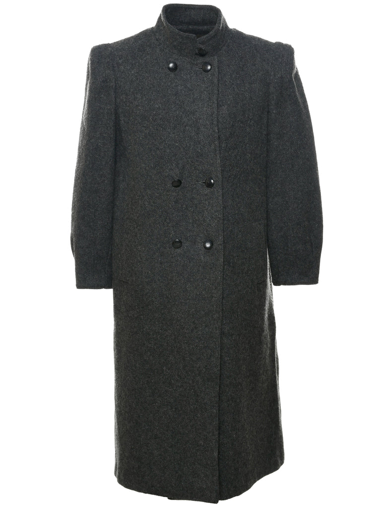 Double Breasted Wool Coat - M