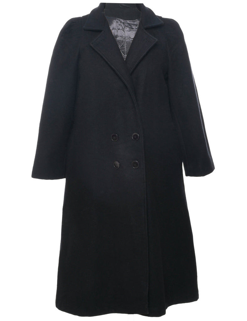 Double Breasted Wool Coat - M