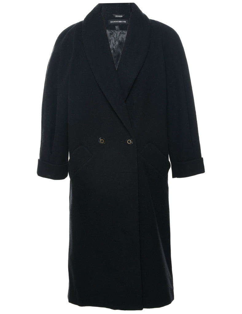 Double Breasted Wool Coat - L