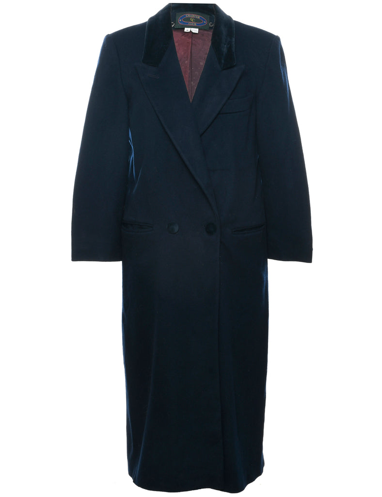 Double Breasted Wool Coat - M