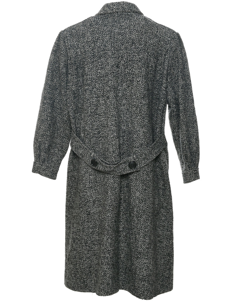 Double Breasted Wool Coat - L