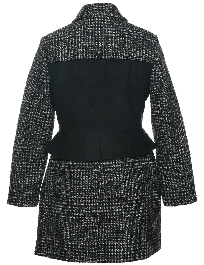 Double Breasted Wool Coat - M