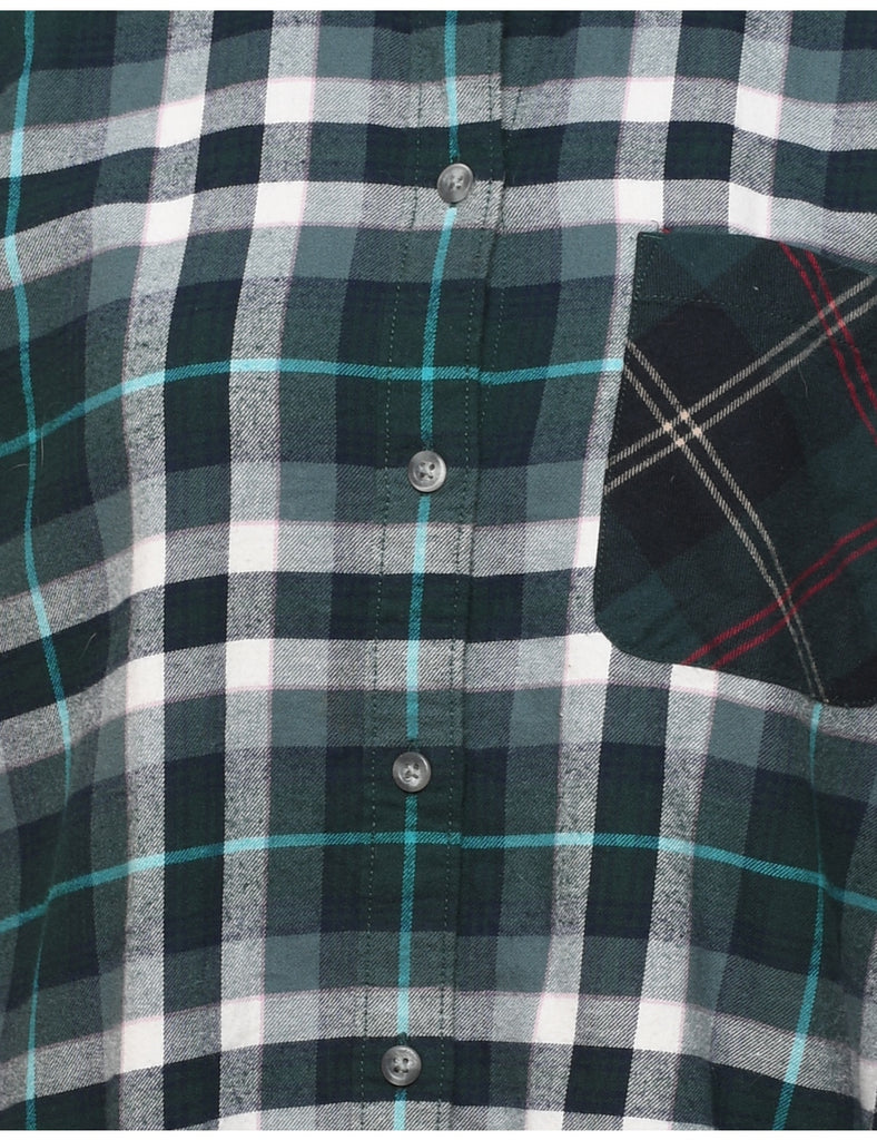 Eddie Bauer 1990s Flannel Checked Shirt - M