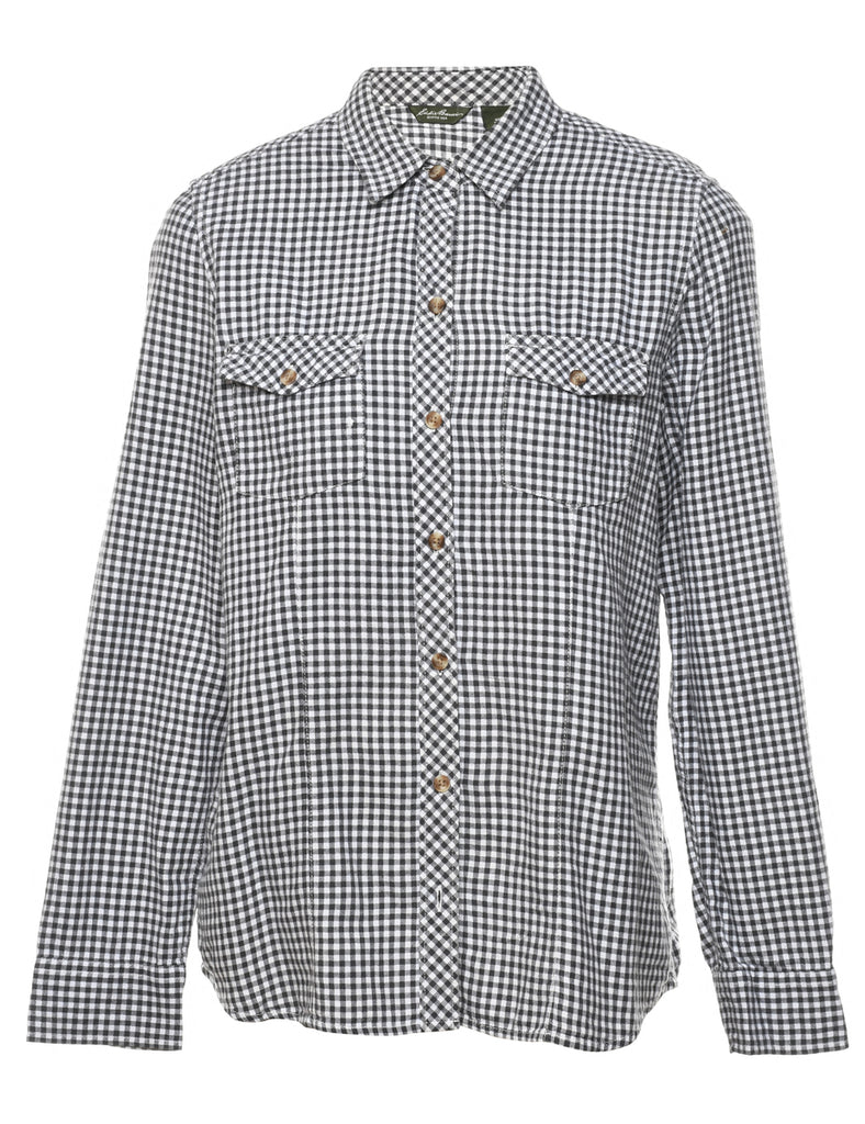 Eddie Bauer Gingham Pattern Shirt - M