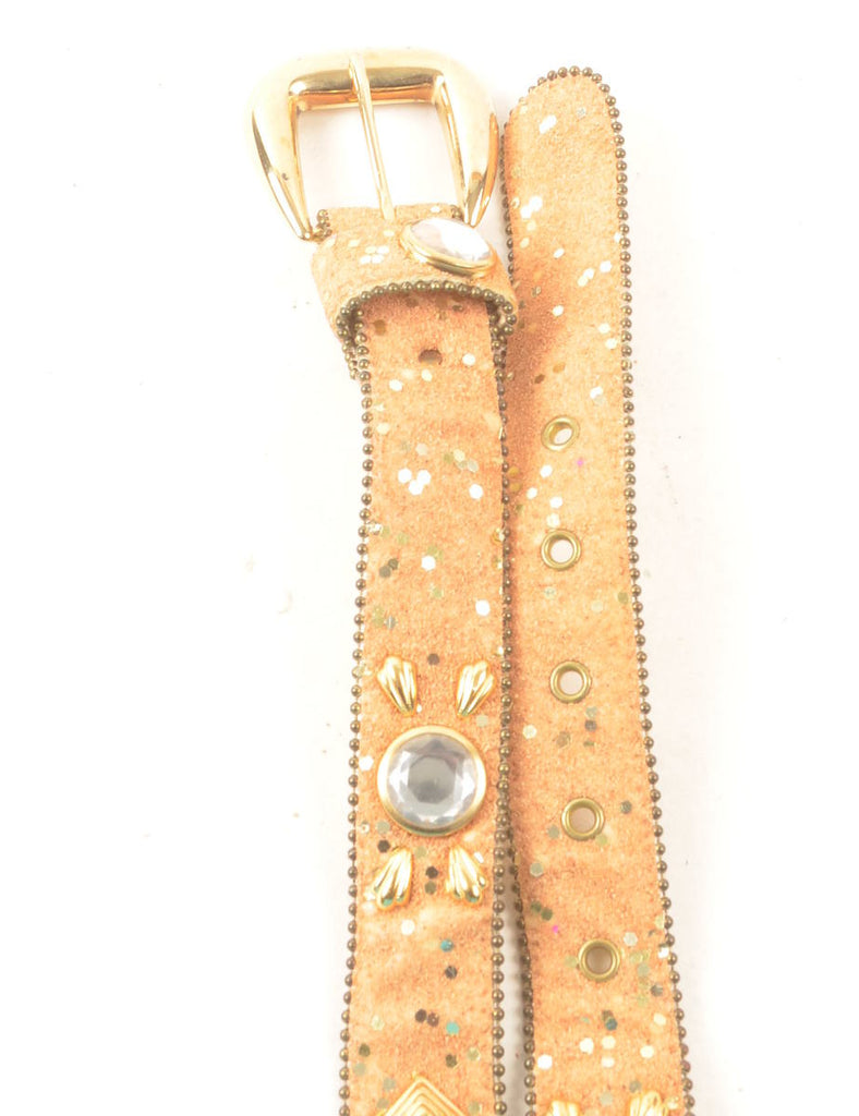 Embellished Studded Western Belt - M