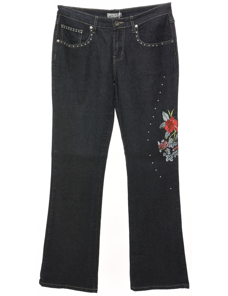 Embroidered & Embellished Y2K Jeans - W31 L31