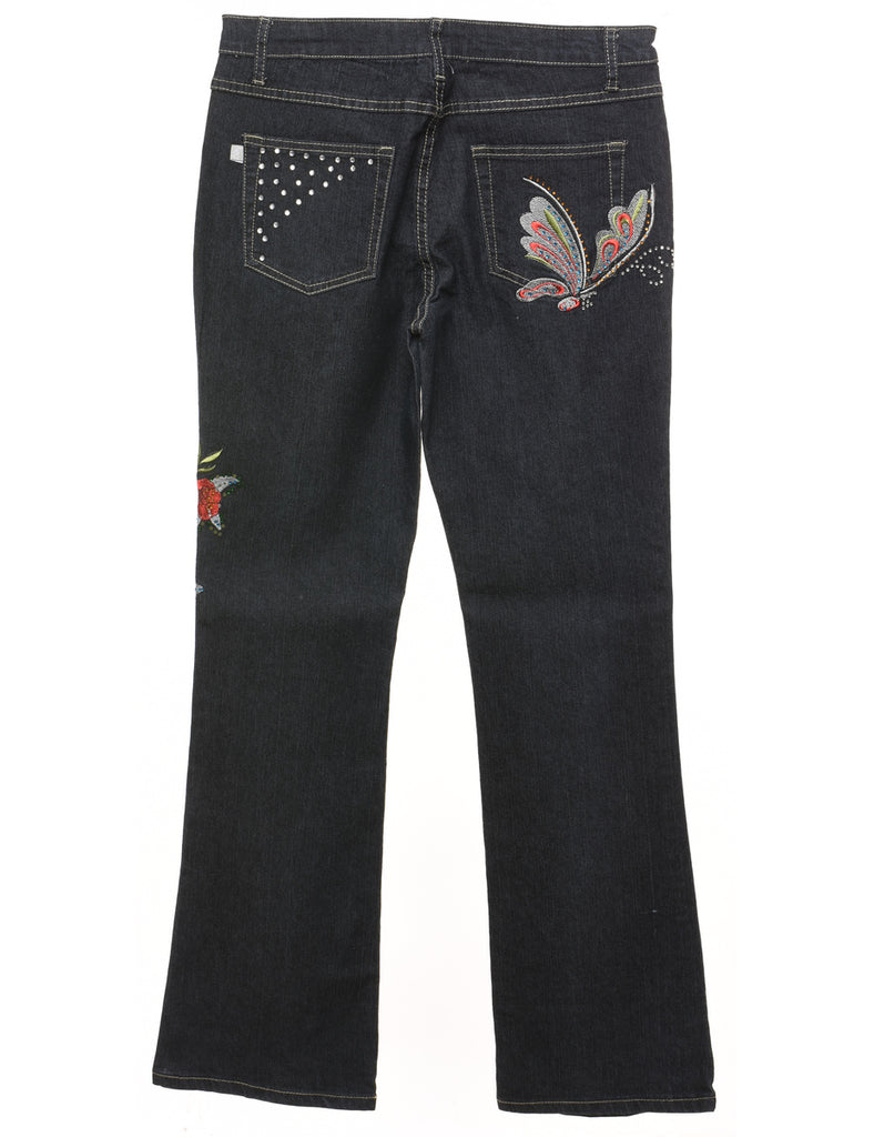 Embroidered & Embellished Y2K Jeans - W31 L31