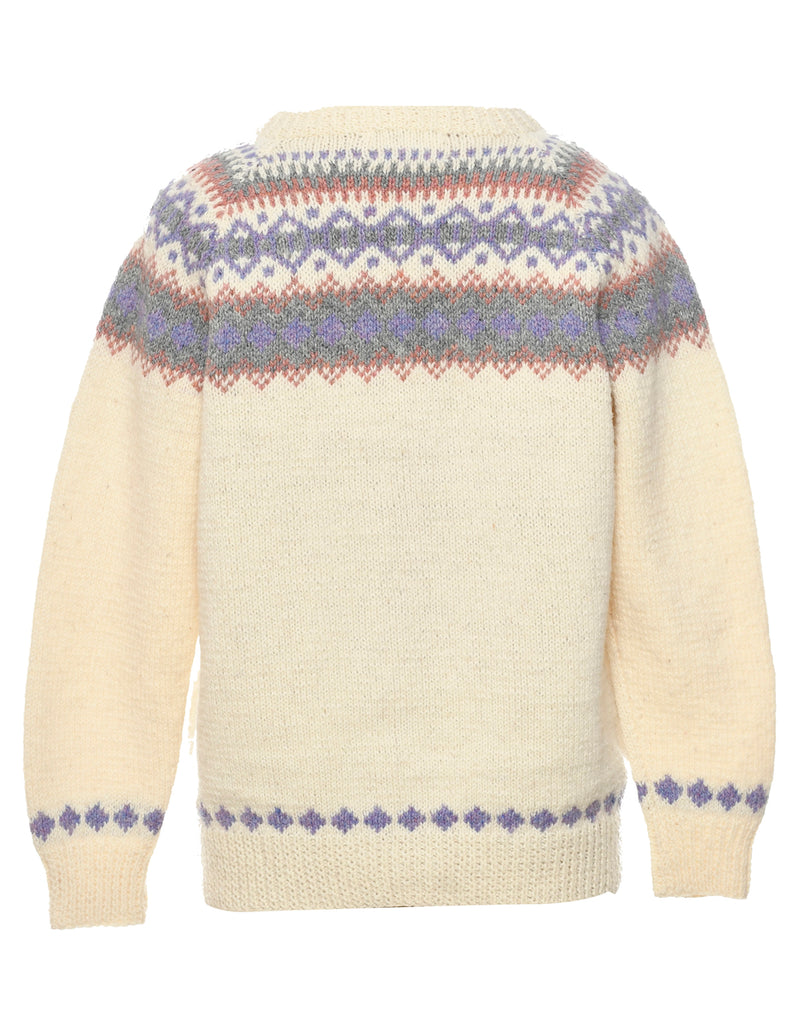 Fairisle  Cardigan - L