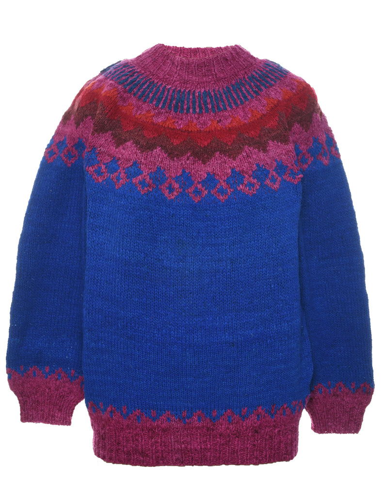 Fairisle Lambswool Jumper - L