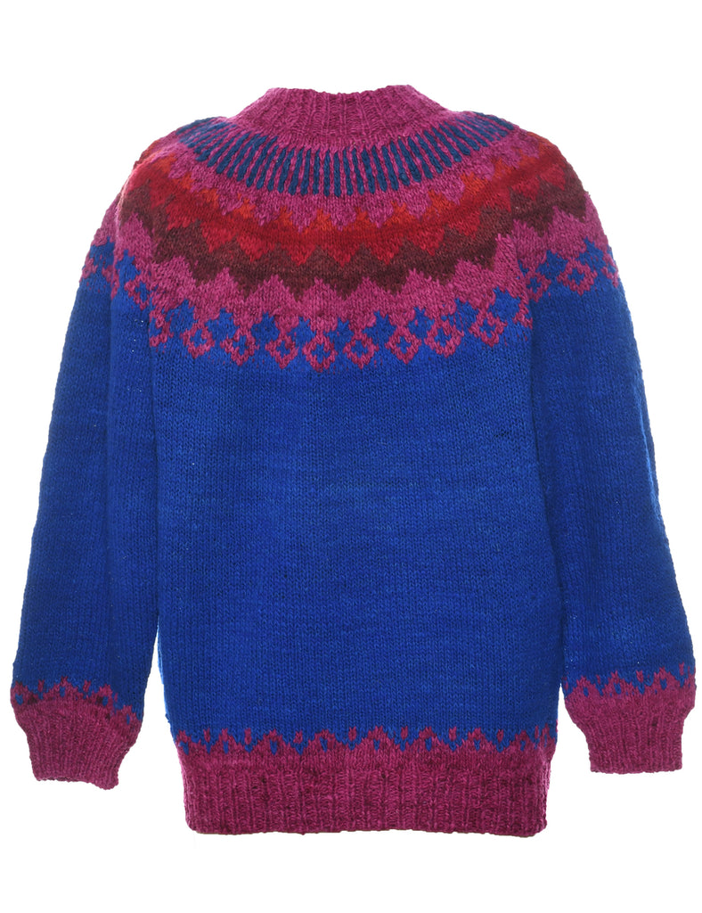 Fairisle Lambswool Jumper - L