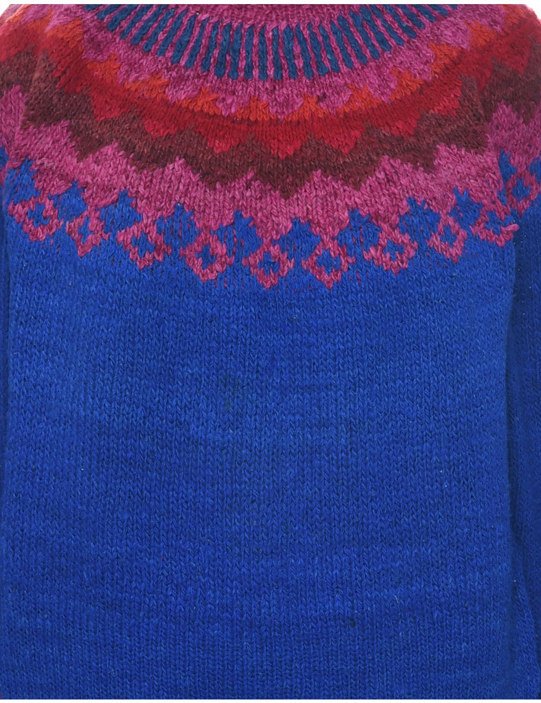 Fairisle Lambswool Jumper - L