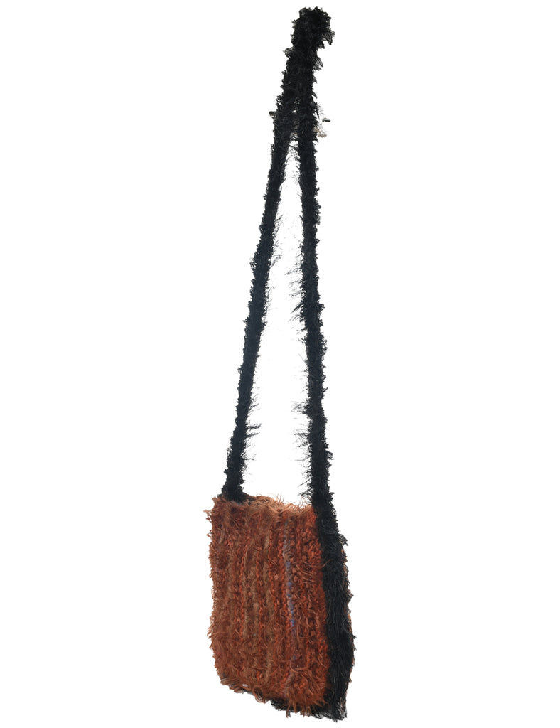 Faux Fur Cross Body Bag - S