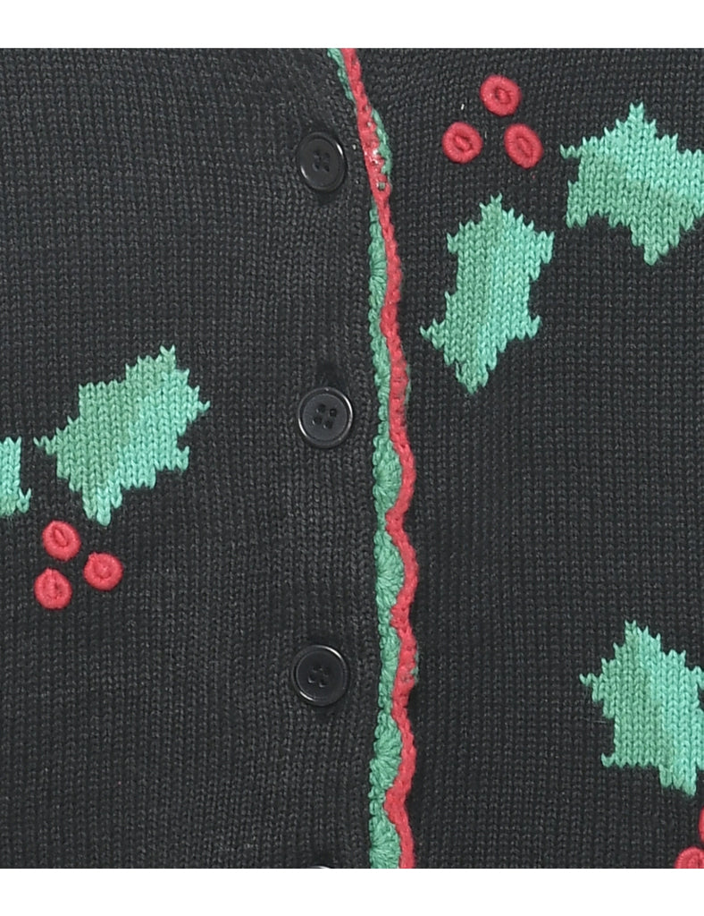 Festive Print Christmas Vest - XL