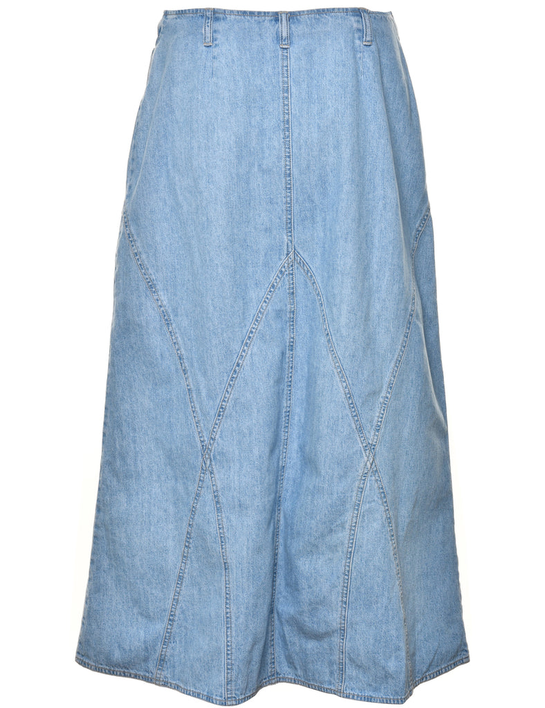 Flared Denim Skirt - M