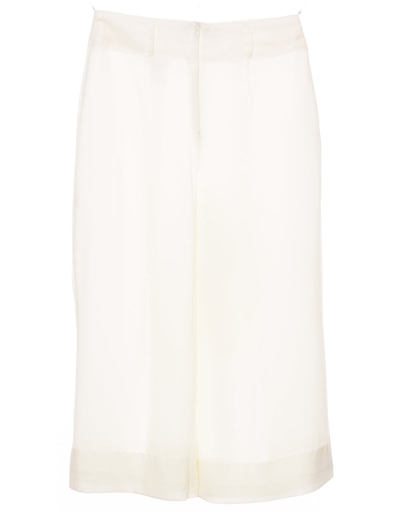 Flared Leg Off White Trousers - W28 L21