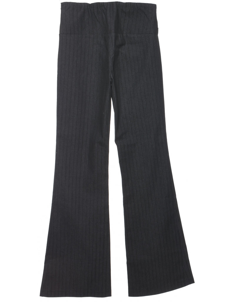 Flared Leg Pinstriped Trousers - W27 L33