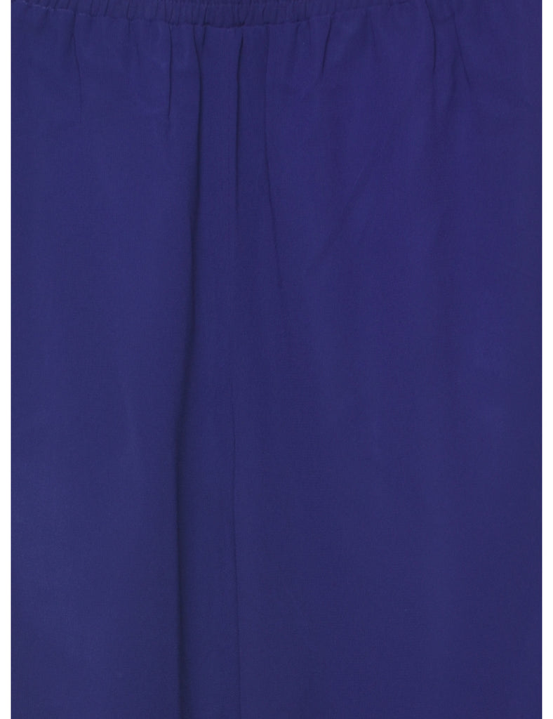 Flared Leg Purple Trousers - W28 L25