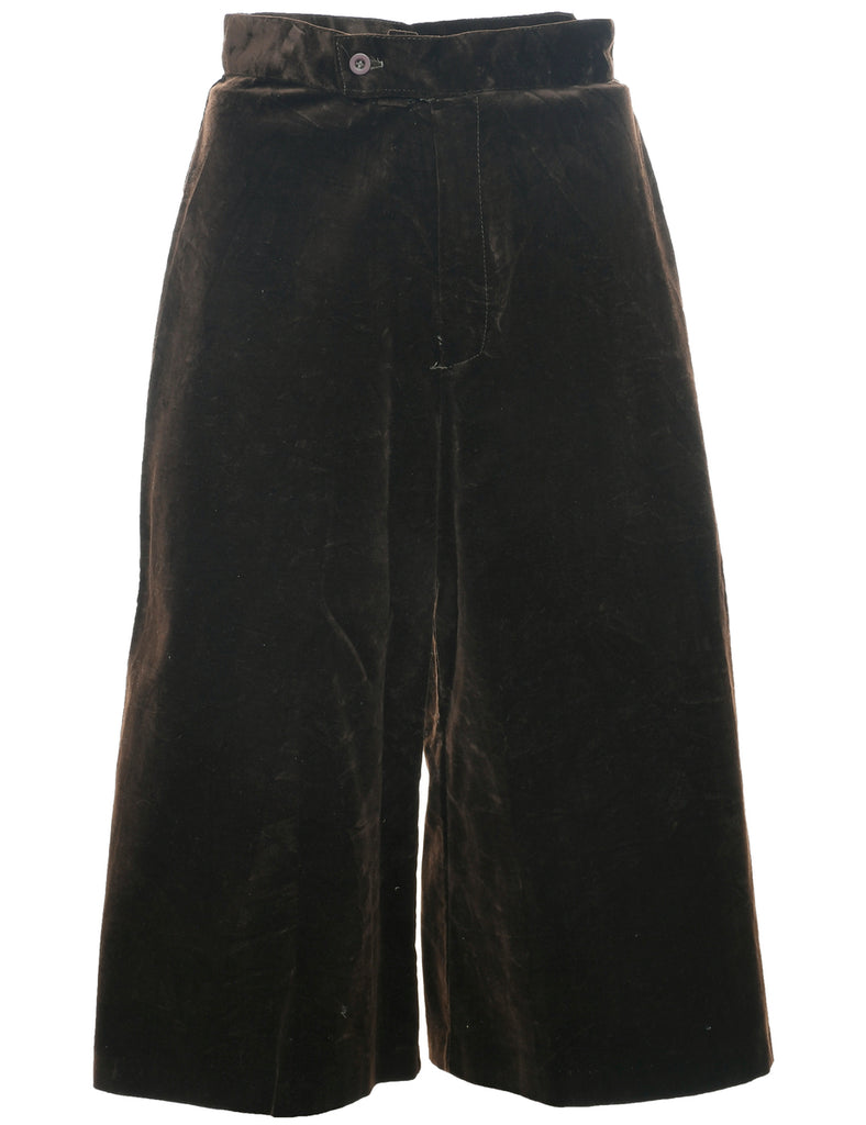 Flared Leg Velvet Trousers - W27 L18