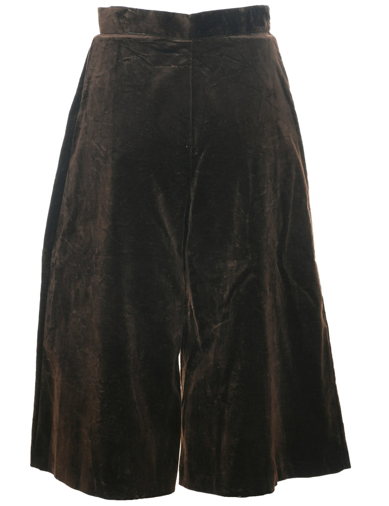 Flared Leg Velvet Trousers - W27 L18