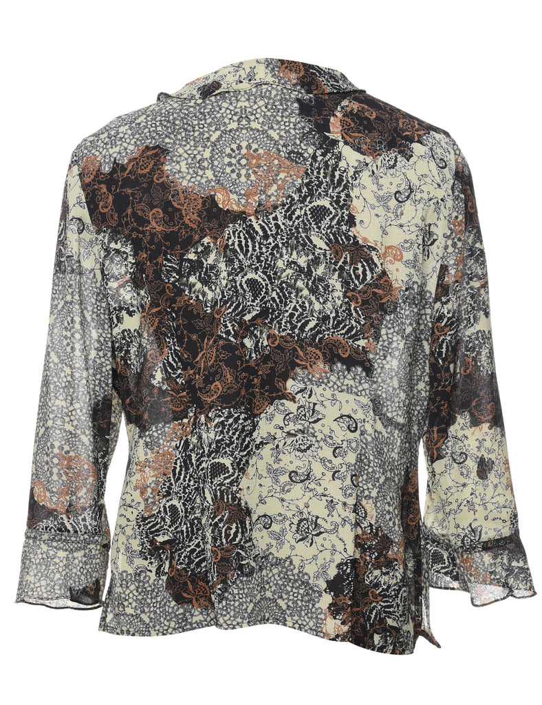 Floral Blouse - L