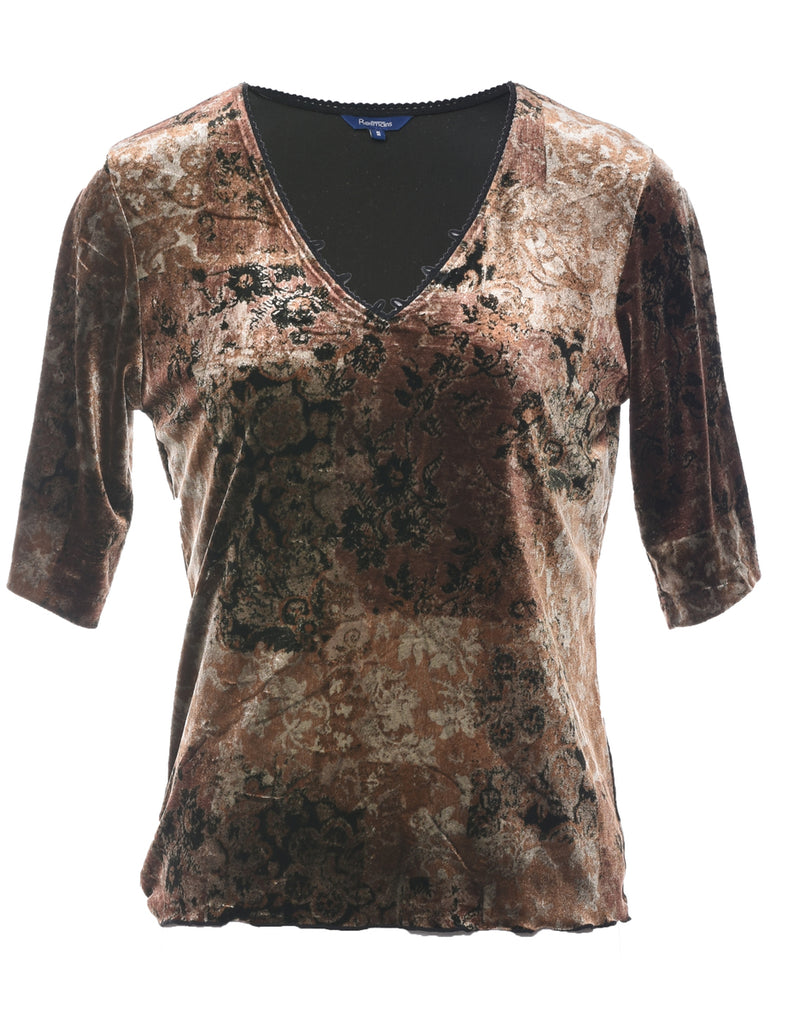 Floral Evening Top - M