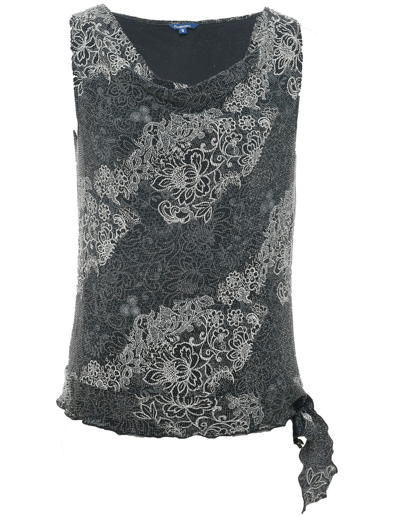 Floral Evening Top - M