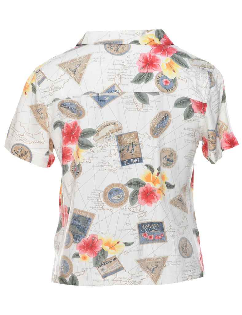 Floral Hawaiian Shirt - S