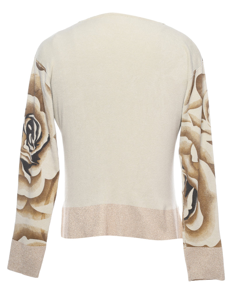 Floral Knit Jumper - S