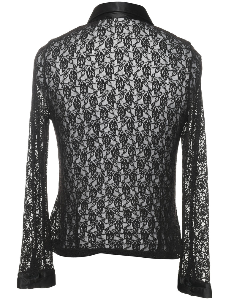 Floral Lace Shirt - M