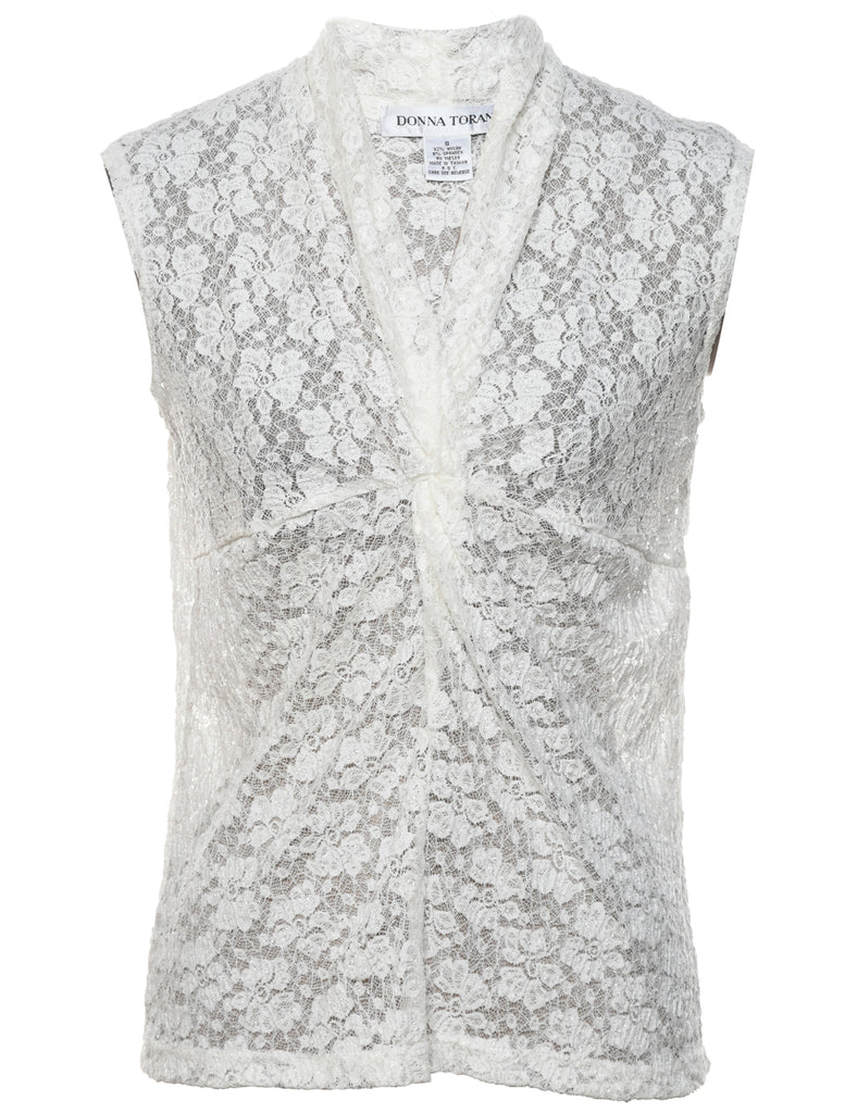 Floral Lace Top - L