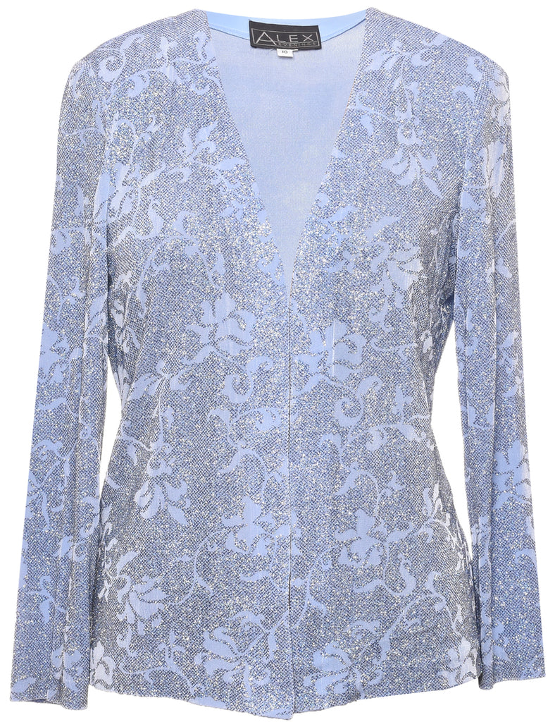 Floral Pattern Evening Jacket - L