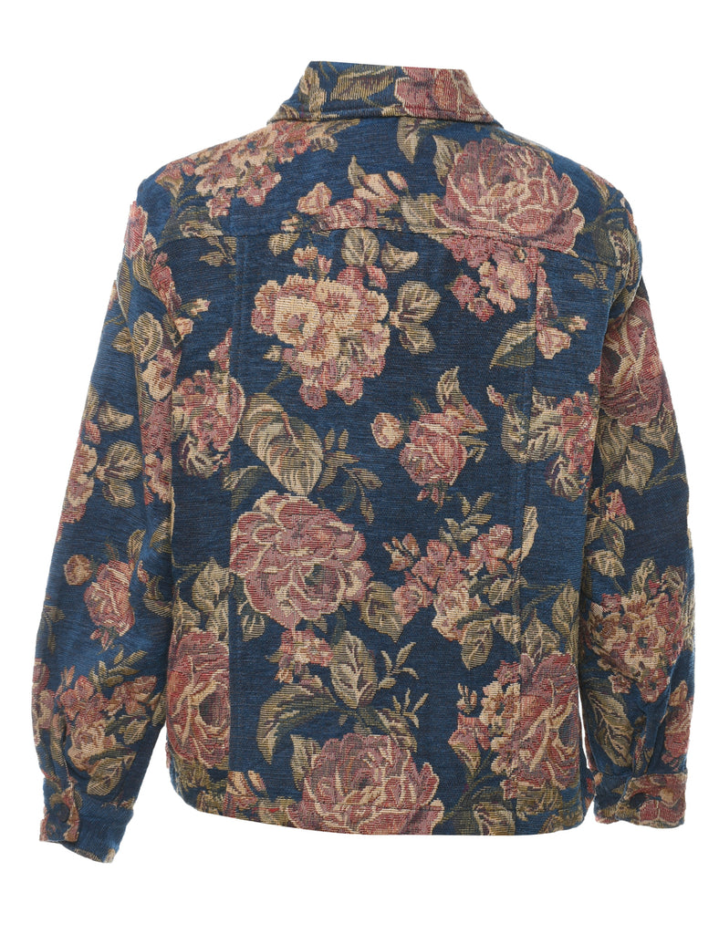 Floral Pattern Multi-Colour Tapestry Jacket - M