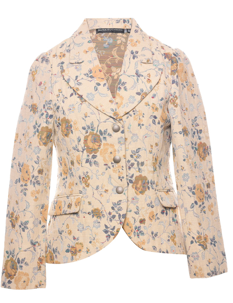 Floral Pattern Tapestry Jacket - M