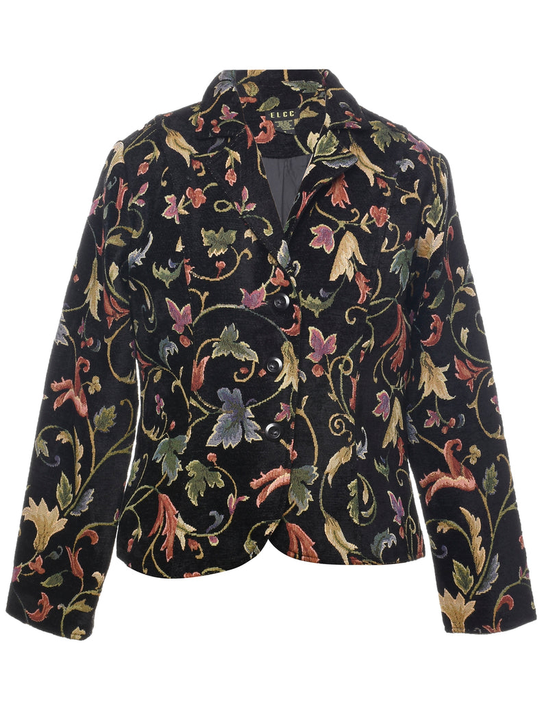 Floral Pattern Tapestry Jacket - M